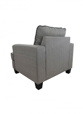 Burcham Standard Back One Seater Sofa Grey