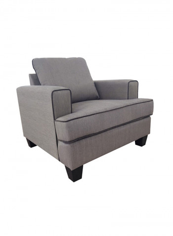 Burcham Standard Back One Seater Sofa Grey