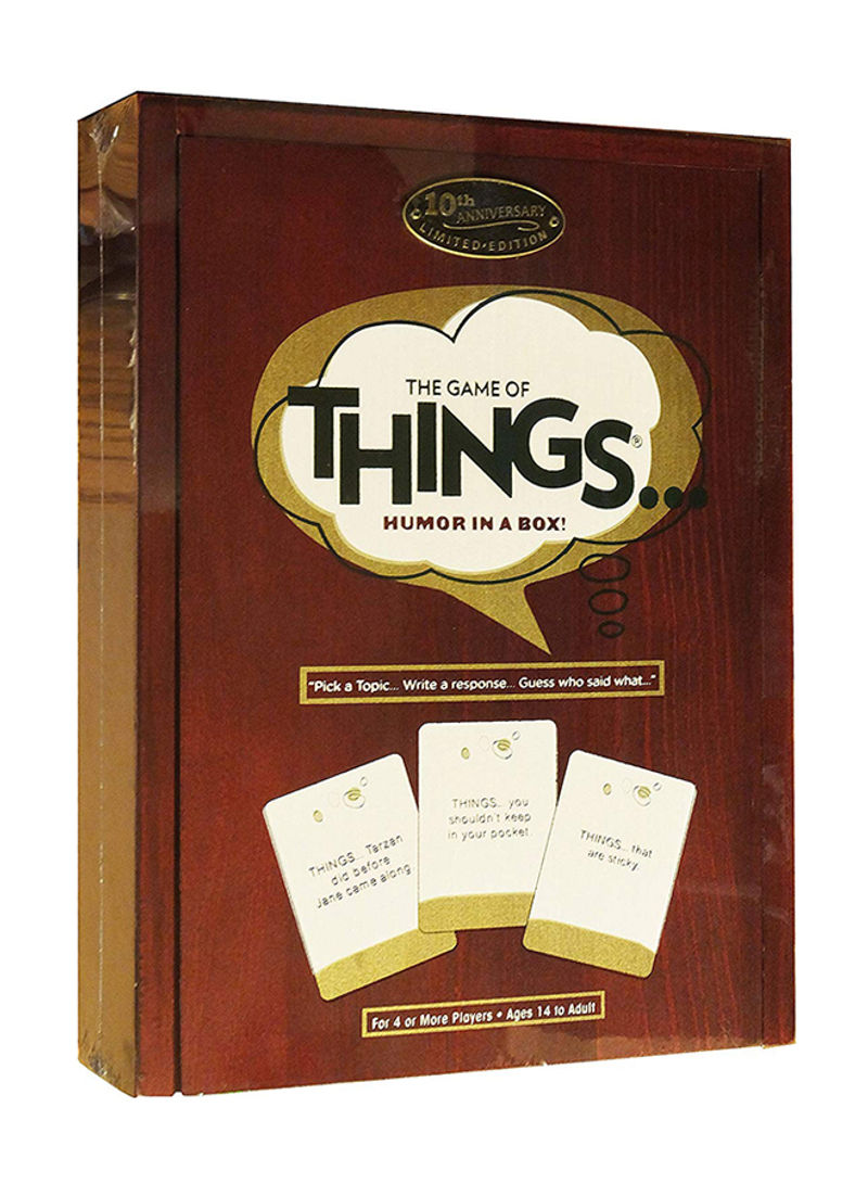 298-Piece 10th Anniversary Edition The Game Of Things Humor Card Game 10297614