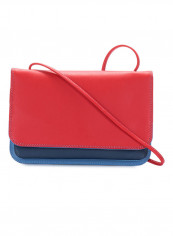 Multi-Compartment Travel Organizer Crossbody Bag Red/Blue