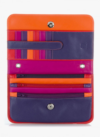 Multi-Compartment Travel Organizer Crossbody Bag Sangria