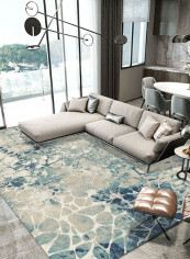 Home Rug Simple Modern Style Abstract Anti-Slip Living Room Bedroom Floor Mat multicolour 140*200(W*L)cmcm
