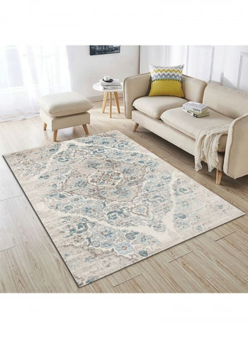 Modern Style Floral Printed Anti-Slip Floor Mat Multicolour 140x200cm