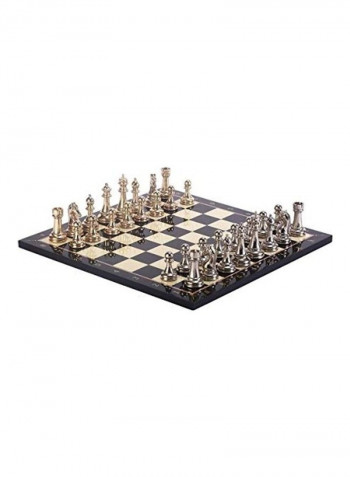 Polished Metal Classic Chess Set