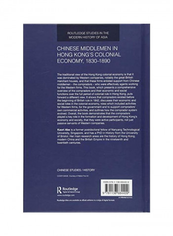 Chinese Middlemen In Hong Kong's Colonial Economy, 1830-1890 Hardcover