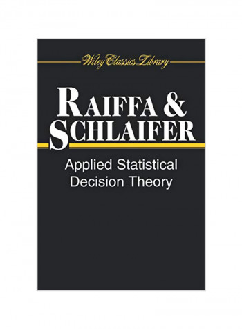 Applied Statistical Decision Theory Paperback