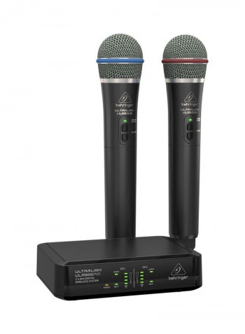 Digital Wireless System With Handheld Microphones And Receiver ULM302MIC Black