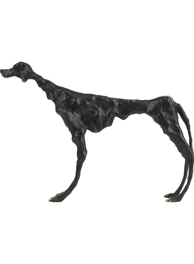 Dog Tribute To Giacometti Brass Sculpture Black