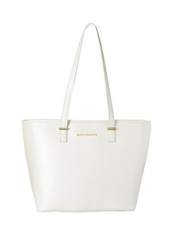 Polyester Blend Handbag LWHB02074OFF WHITE White