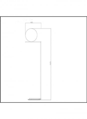Glass Ball Floor Lamp Warm White