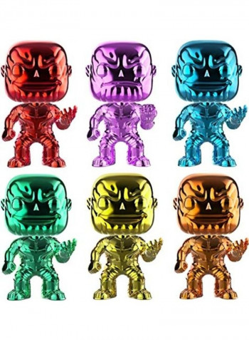 Infinity Stones Thanos Chrome Vinyl Figure (Set of 6) 4 x 15inch