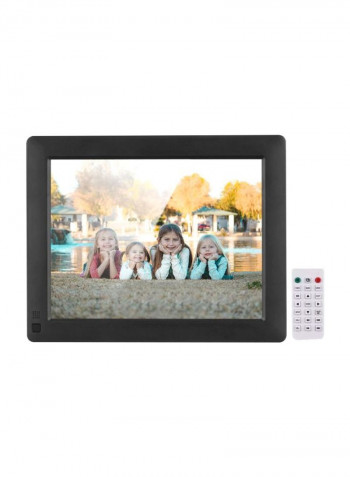LCD Digital Photo Frame With Remote 22.8x18.2x2centimeter Black