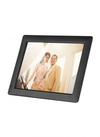 LCD Digital Photo Frame With Remote 22.8x18.2x2centimeter Black