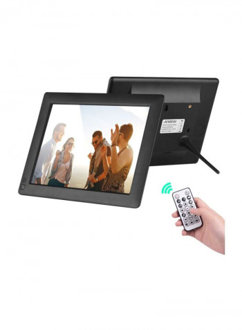 LCD Digital Photo Frame With Remote 22.8x18.2x2centimeter Black