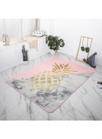 Printed Anti-Skidding Mat Multicolour 145x195centimeter