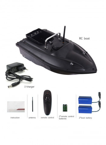RC Fishing Boat With 2 Battery 55x20x33cm