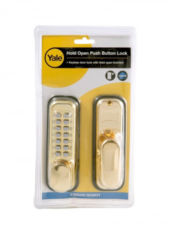 Push Button Door Lock Silver 10millimeter