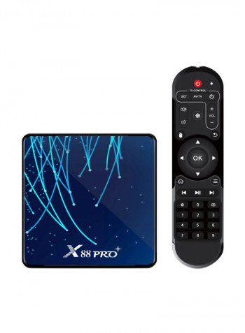 Pro Plus Android Smart TV Box With Remote Control For Smart TV STB1036 Blue