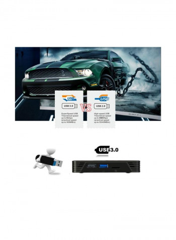 Pro Plus Android Smart TV Box With Remote Control For Smart TV STB1036 Blue