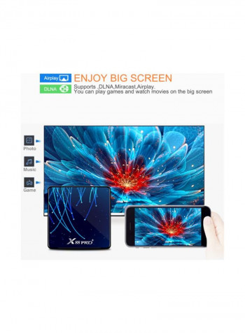 Pro Plus Android Smart TV Box With Remote Control For Smart TV STB1036 Blue