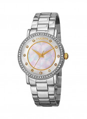 Women's Crystal Studded Stainless Steel Analog Watch AK880SS