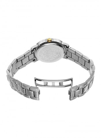 Women's Crystal Studded Stainless Steel Analog Watch AK880SS