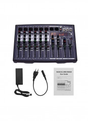 6-Channel Built-In Audio Mixing Console With 16 DSP Effects VM1056 Grey/Black