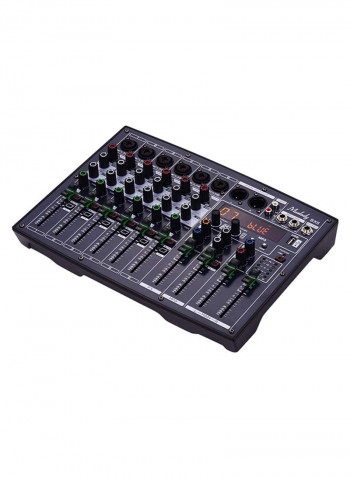 6-Channel Built-In Audio Mixing Console With 16 DSP Effects VM1057 Grey/Black