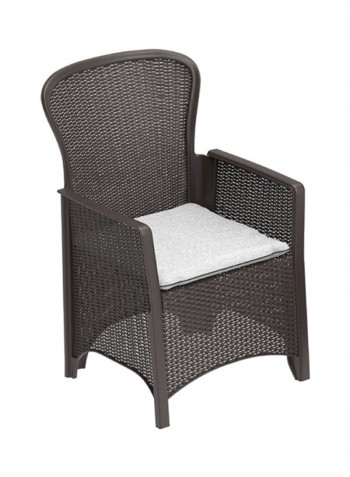 Cedarattan Plastic Rattan Lounge Duo Set Brown