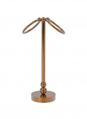 Guest Towel Holder Brushed Bronze 5x5x12inch
