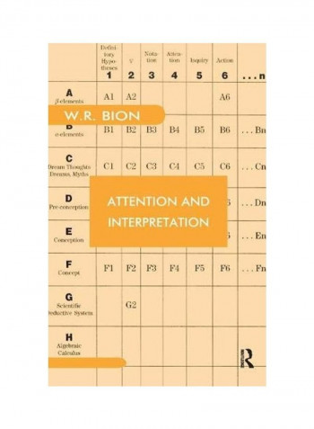 Attention And Interpretation Hardcover English by W. R. Bion reviews Attention And Interpretation Hardcover English by W. R. Bion