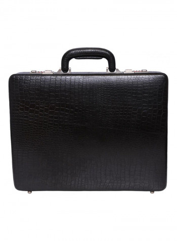 Leather Briefcase Black