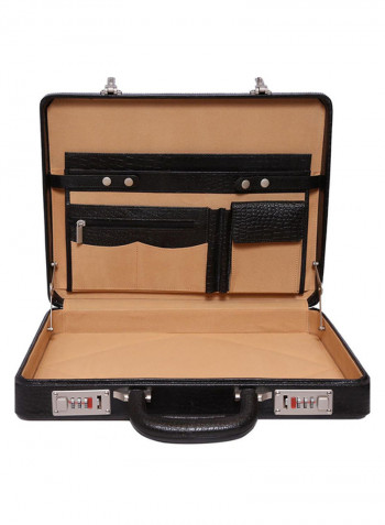 Leather Briefcase Black