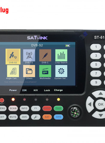 ST-5150 DVB-S2/T2/C HD Satellite TV Signal Finder Black 29 x 5.7 x 20.5cm