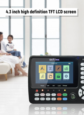 ST-5150 DVB-S2/T2/C HD Satellite TV Signal Finder Black 29 x 5.7 x 20.5cm