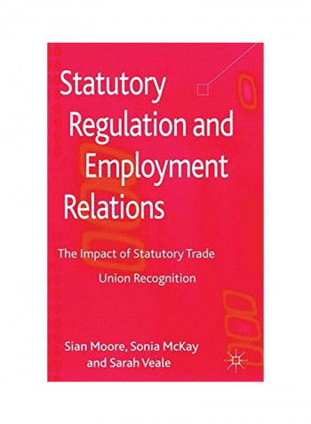 Statutory Regulation And Employment Relations Hardcover