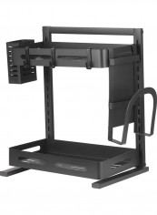 2-Tier Spice Rack with Chopsticks Rest and Cutting Board Holder Black 63 x 7 x 39cm reviews 2-Tier Spice Rack with Chopsticks Rest and Cutting Board Holder Black 63 x 7 x 39cm