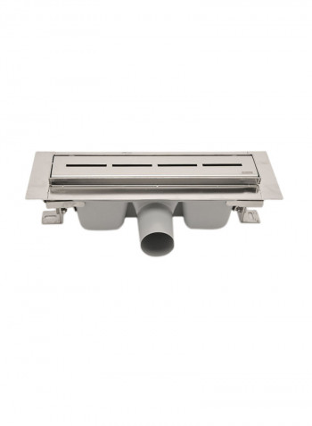 Floor Drain Stainless Steel OZ Runway Silver 300x60millimeter