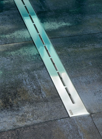 Floor Drain Stainless Steel OZ Runway Silver 300x60millimeter
