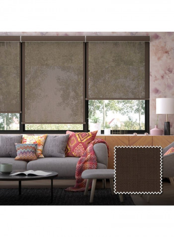 Single Protect Plus Roller Shade Brown 160x240cm