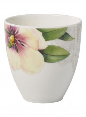 6-Piece Quinsai Garden Tea Cup Set White/Green/Purple 7x7x7centimeter