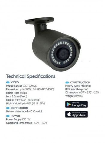 10-Piece Surveillance Camera Kit