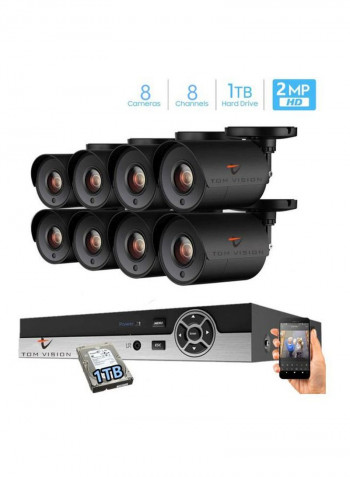 10-Piece Surveillance Camera Kit