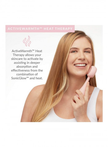 Clean Pro Facial Massager White/Rose Quartz