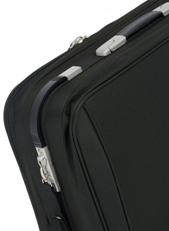 Softside 5 Piece Luggage Trolley Set (1 Handbag/1 Cabin Luggage Trolley/3 Check in Suitcases) Black