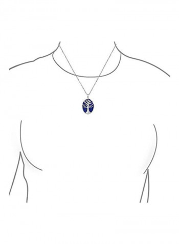 925 Sterling Silver Wishing Tree Pendant Necklace