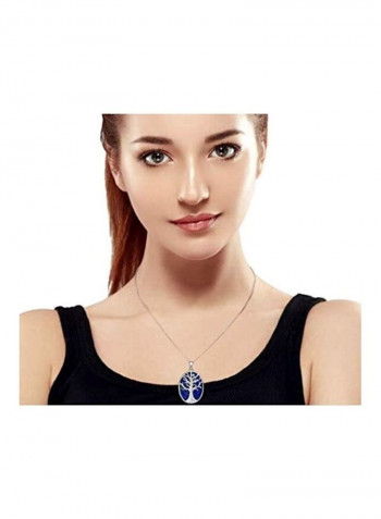 925 Sterling Silver Wishing Tree Pendant Necklace