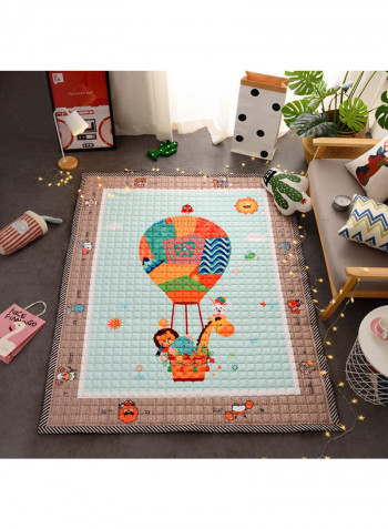 Animal Print Anti-Skid Kids Mat Multicolour 145x195centimeter