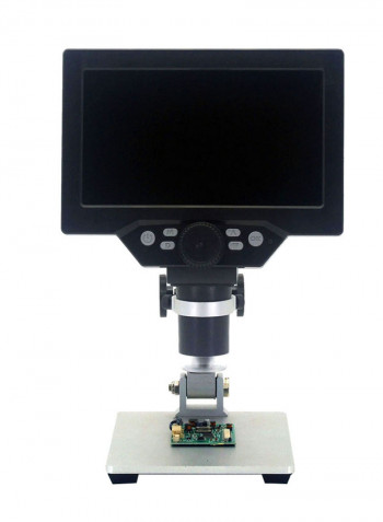 Digital Microscope Amplification Magnifier With Aluminum Alloy Stand 7inch Black/White