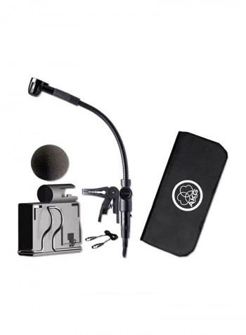 C519ML Miniature Clamp-On Condenser Microphone With XLR Cable 3065X00020 Matte Black/Grey